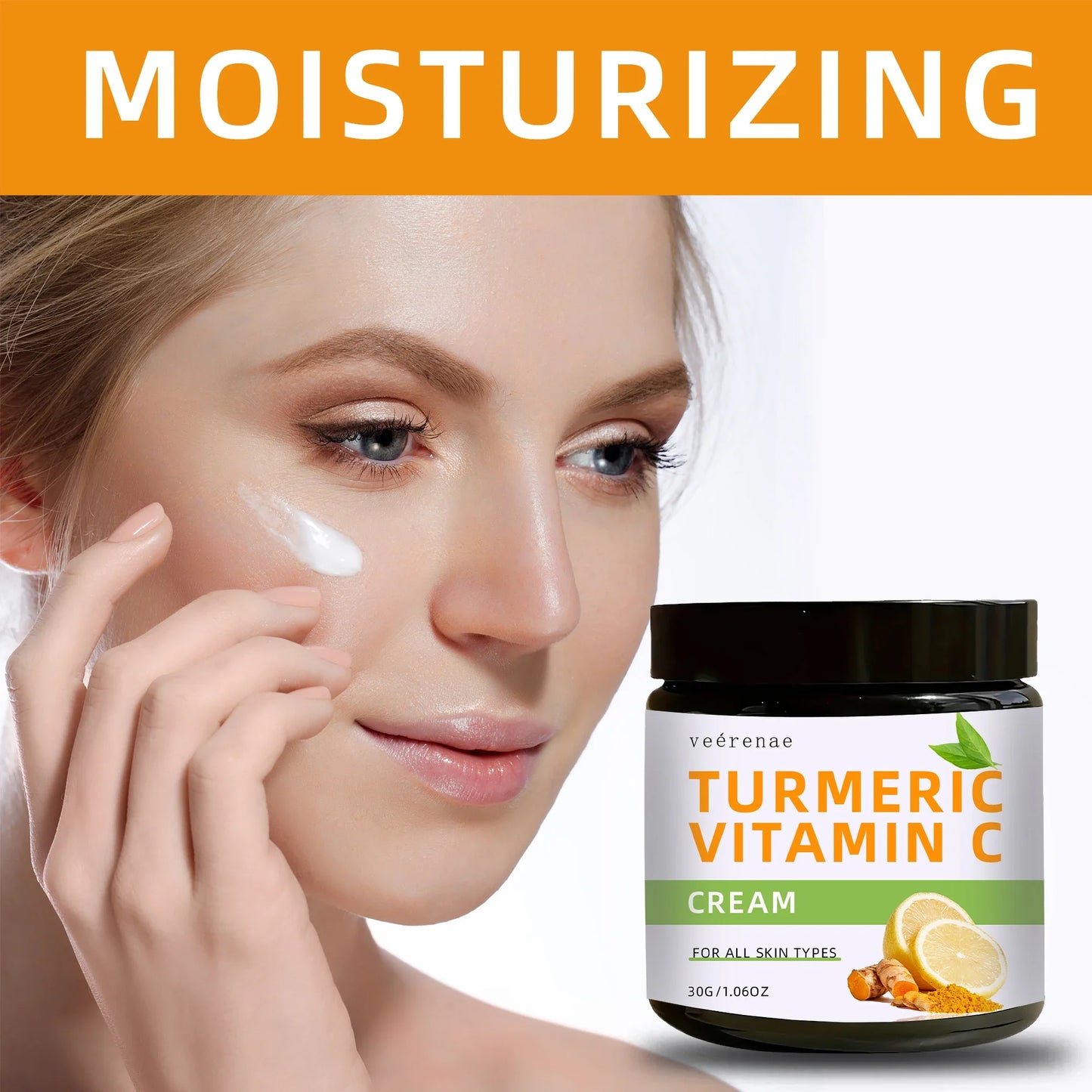 Turmeric & Vitamin C Face Cream – Firms & Brightens All Skin