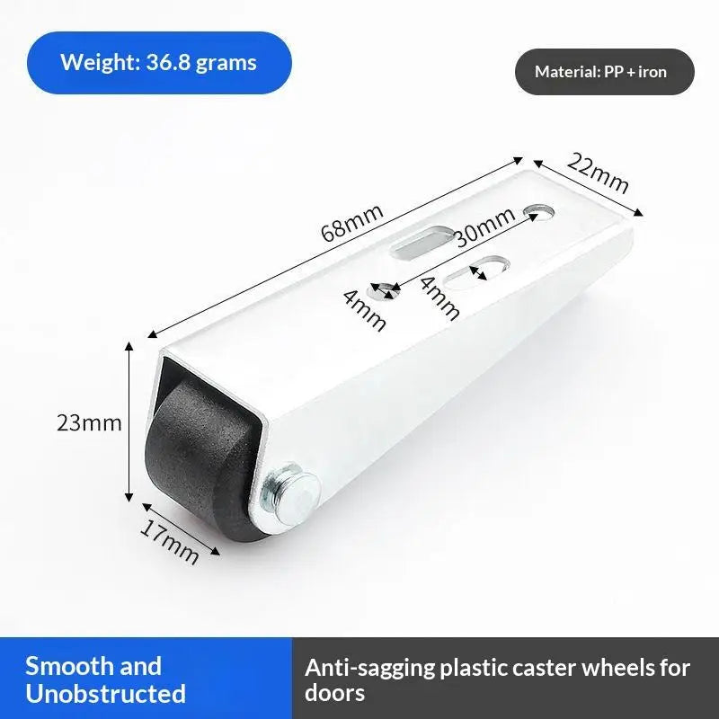 New 2Pcs Sliding Door Roller Pulley Universal Furniture Caster Wheel Mini Silent Easy-Glide Track Pulley Roller Table Cabinet Peaceful Pleasures Health and Wellness 2pcs