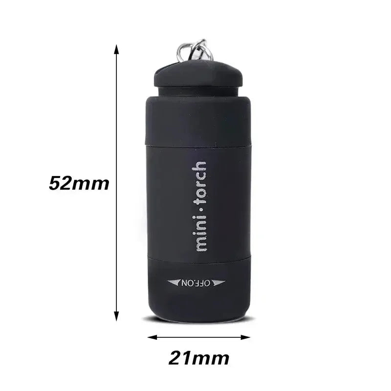 LED Micro Keychain Flashlight – USB Rechargeable & Waterproof