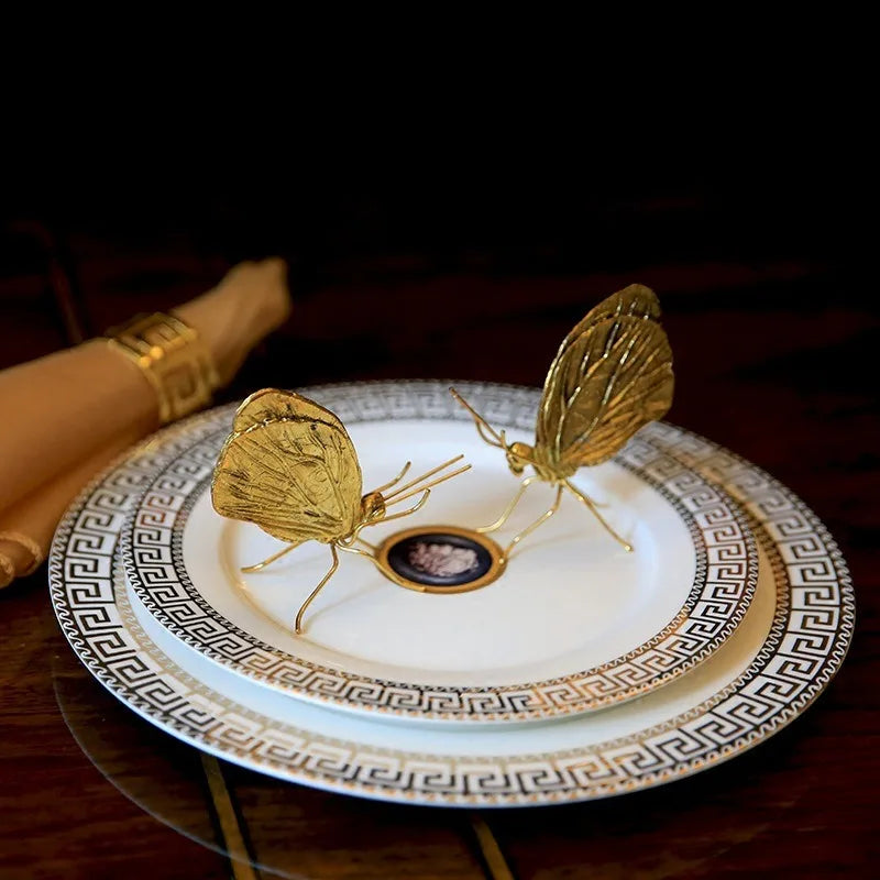 Small Metal Handicraft Copper Gold Ant Butterfly Ornament for Art Decor Home Decorative Gift Home Accessories декор для дома Peaceful Pleasures Health and Wellness