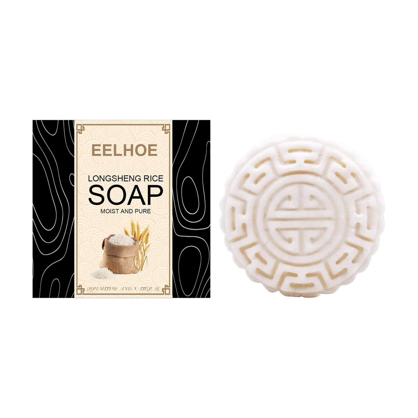 Eelhoe Rice Water Shampoo Bar – Hair Growth & Anti-Dandruff