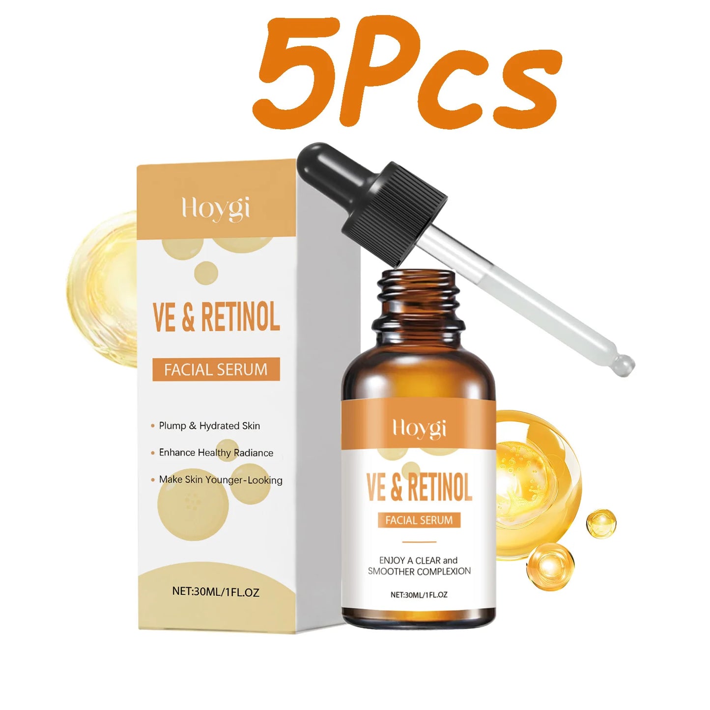 Retinol & Vitamin E Face Serum – Anti-Aging, Firming, Brightening