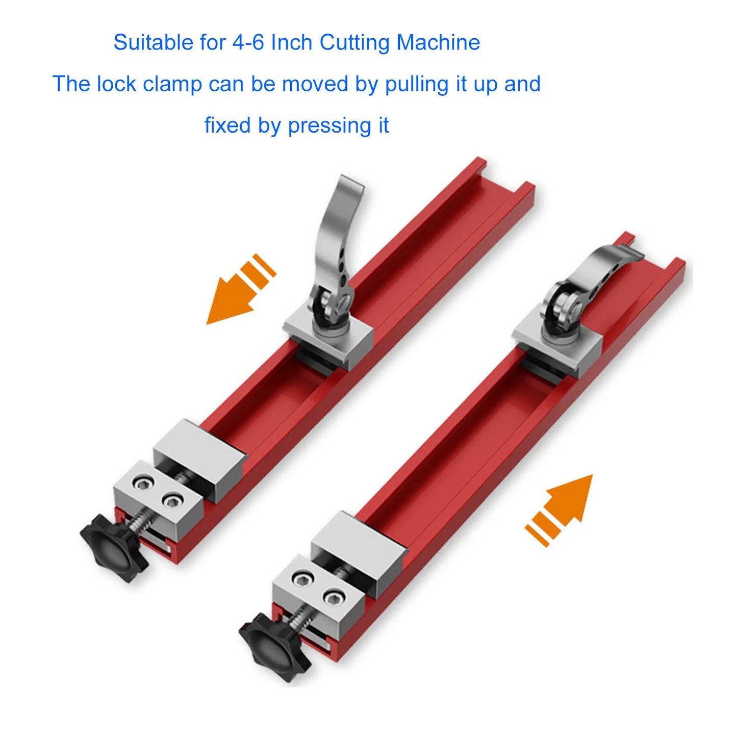 Cutting Machine Base Guide Woodworking Adjustable Plate Clamp Tool 4