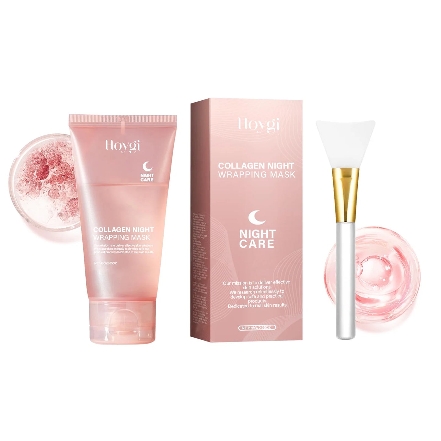 Collagen Peel-Off Overnight Mask – Anti-Wrinkle & Firming Peaceful Pleasures Health and Wellness A 1 Set