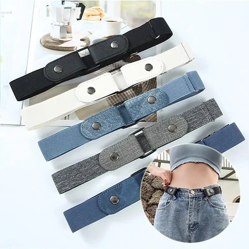 Buckle-Free Invisible Elastic Belt | Unisex Stretch Waistband