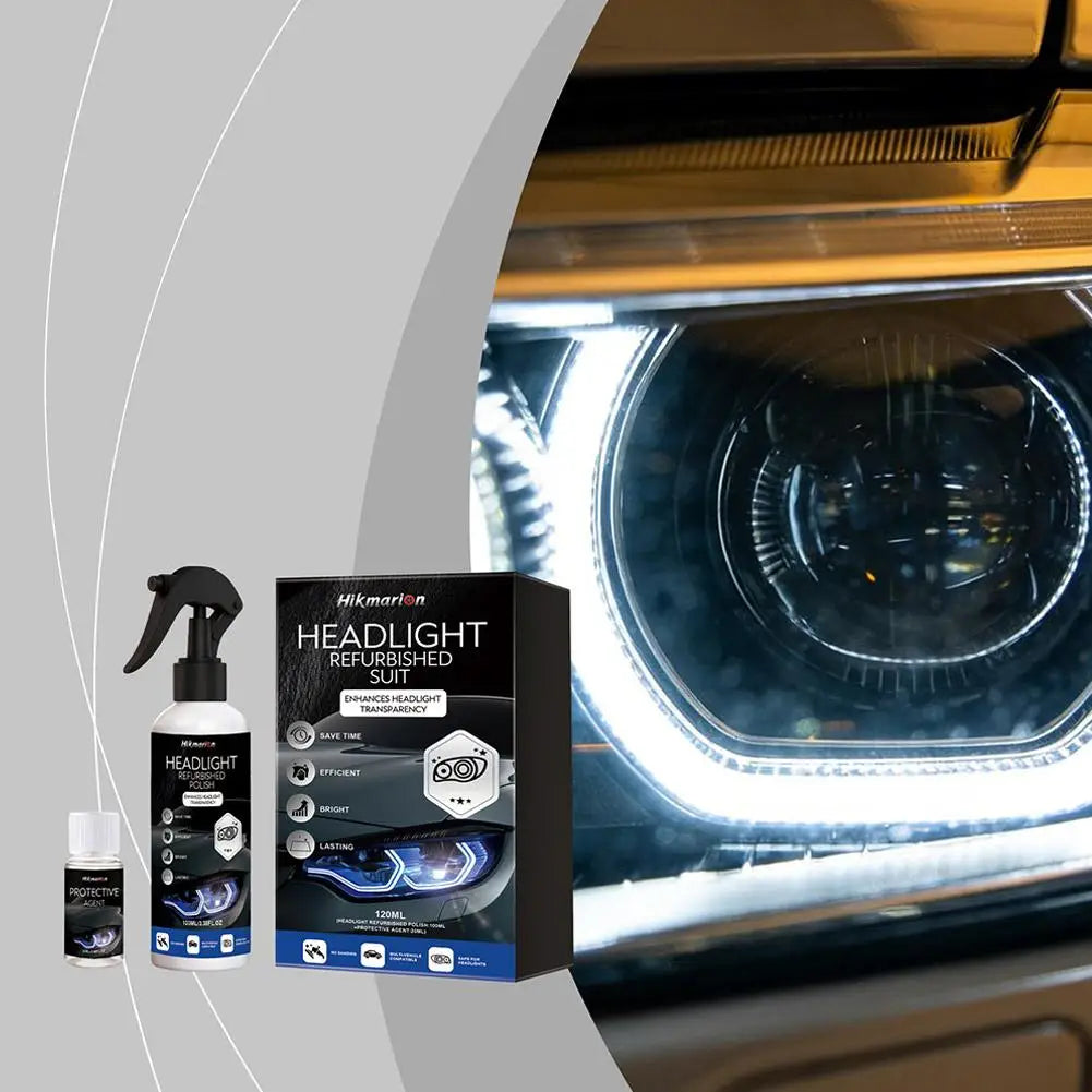 Car Headlight Restoration Kit – Removes Yellowing & Restores Clarity