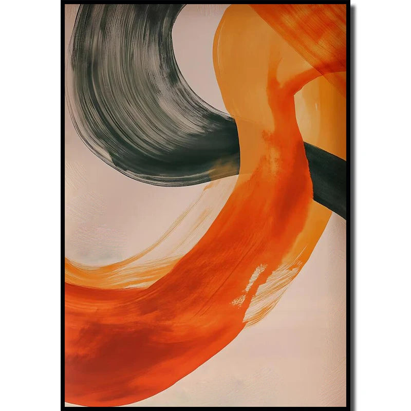 Sage Green Burnt Orange Modern Wall Art Canvas painting , Medieval Modern Wall Art Printed Poster, Home Wall Decoration Gift, Peaceful Pleasures Health and Wellness