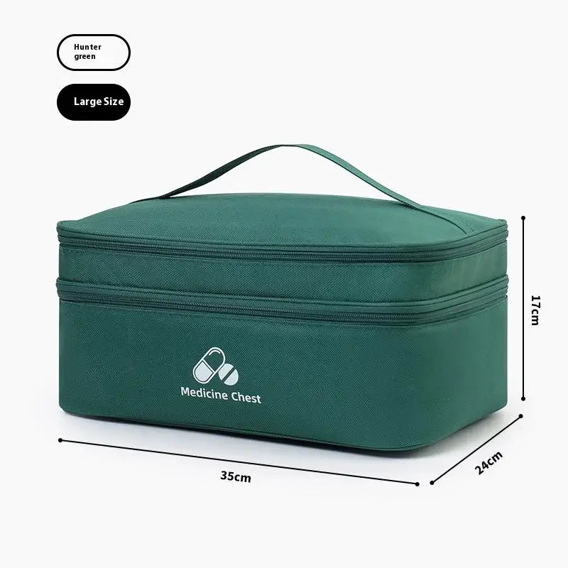 Double Layer First Aid Kit Bag – Oxford Cloth Travel Organizer