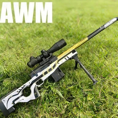 Manual Launchable Toy Gun Gel Ball Shooter Artificial Sniper Model for Boys Game Toy Peaceful Pleasures Health and Wellness