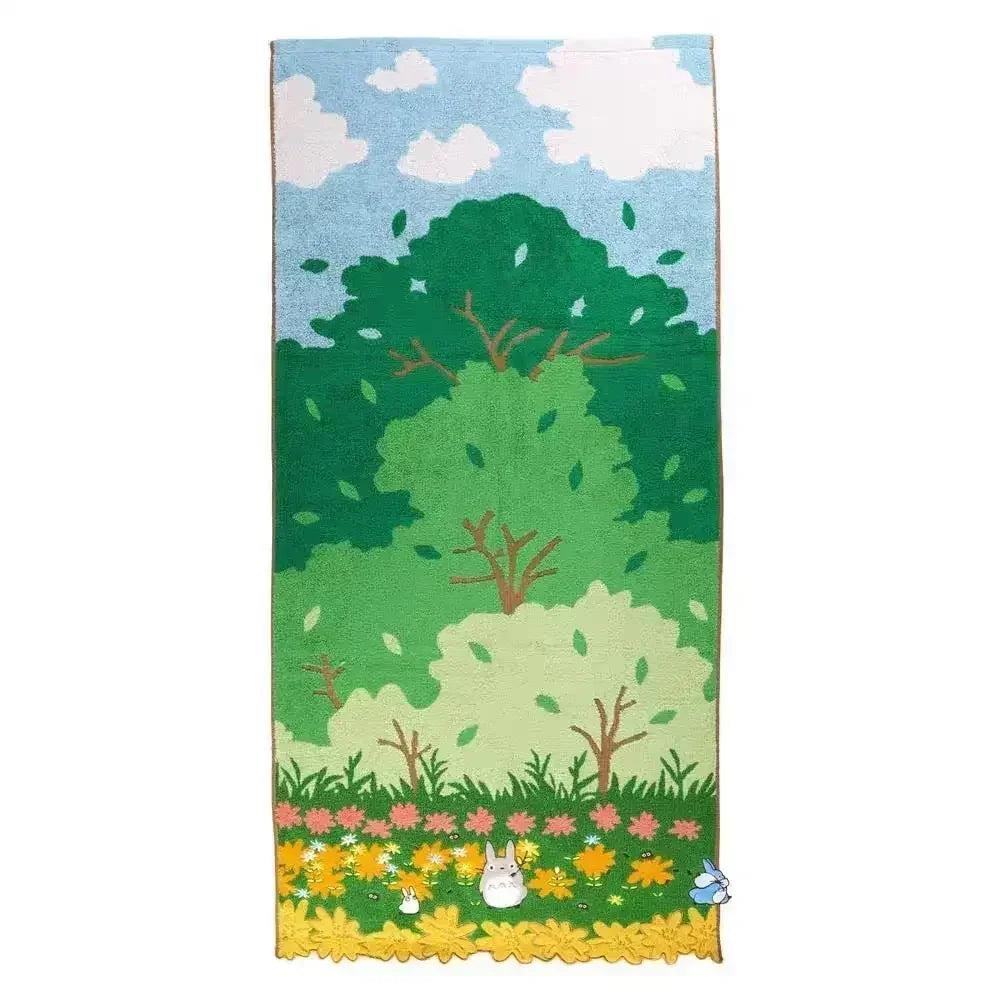 100% Cotton Embroidered Cartoon Towels for Kids & Adults Embroidered Cotton Towel Peaceful Pleasures Health and Wellness Bath Towel 60x120cm 2