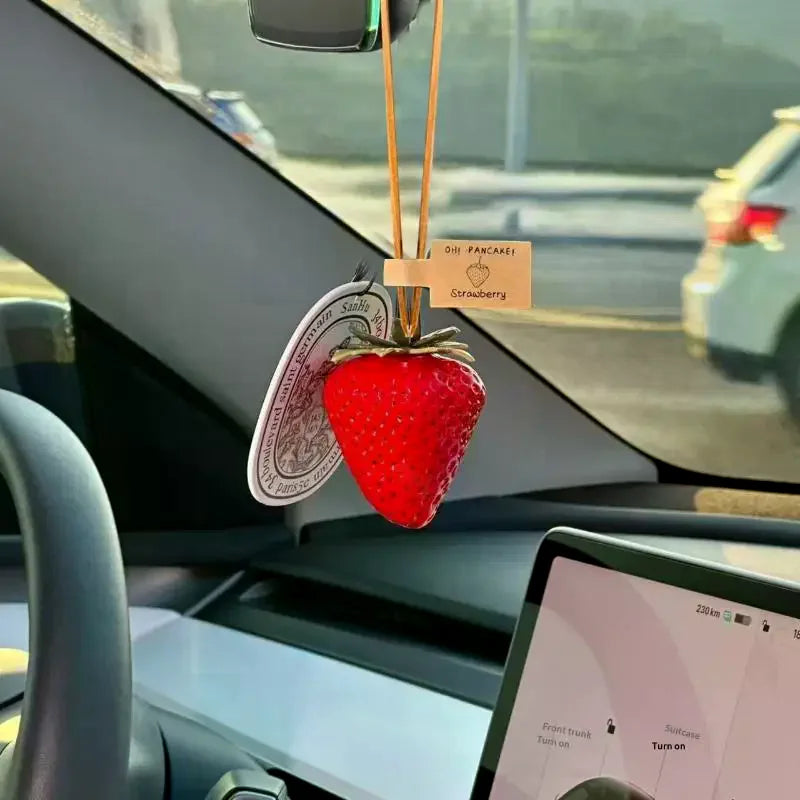 Strawberry Bag Charm – Cute Keychain & Bag Pendant