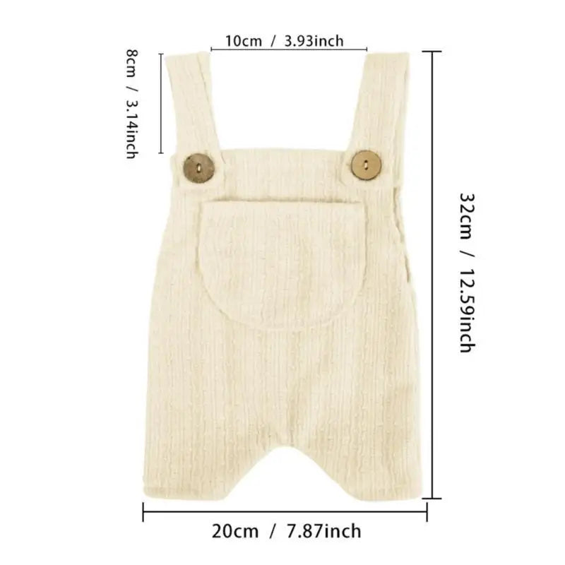 Newborn Suspender Romper Photo Prop | Baby Shower Gift 0-1M