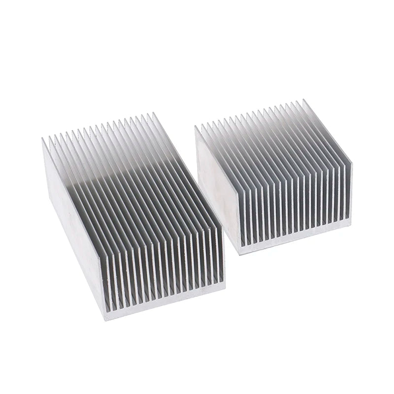 60*60*39mm/100*60*39mm With Thermal Conductive Adhesive Aluminum Alloy Heatsink Cooling Pad LED IC Chip Cooler Radiator Silver Peaceful Pleasures Health and Wellness