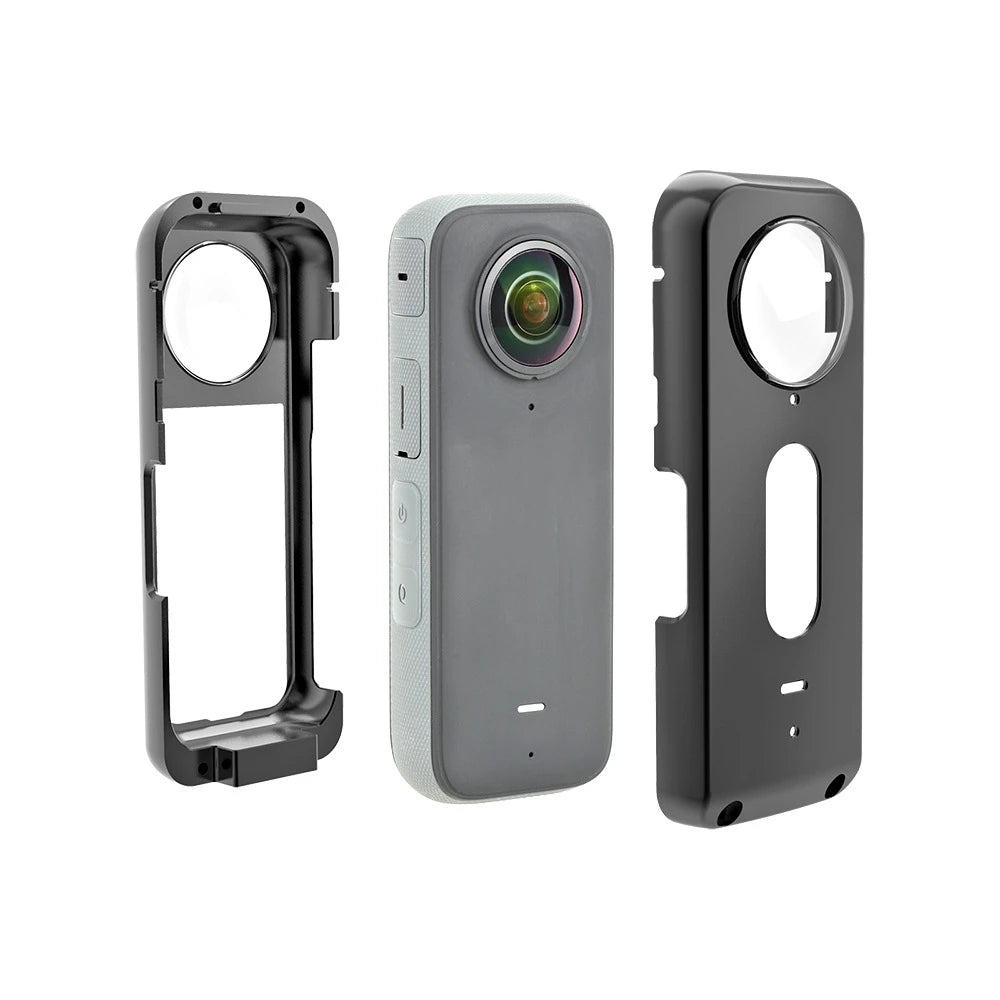For Insta 360 One X3 Metal Rabbit Cage Shockproof Protective Expansion Frame Accessories Interface Aluminum Alloy Shell Case Peaceful Pleasures Health and Wellness