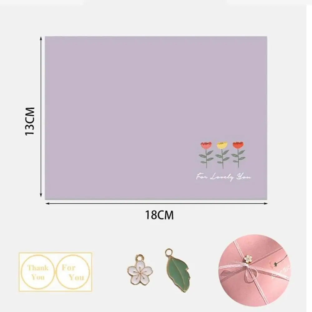 Gift Card Flowers Floral Envelopes with Stickers Greeting Letter Pads Kawaii DIY Postcard Letter Writing Paper Wedding Party Peaceful Pleasures Health and Wellness