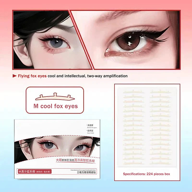 3D Invisible Double Eyelid Tape – 224 Waterproof Stickers