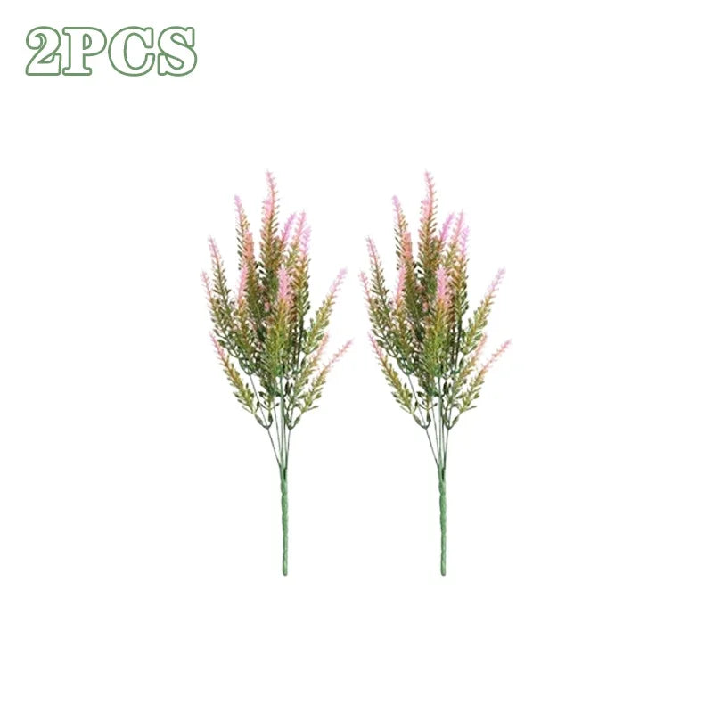 UV Resistant Lavender Artificial Flowers | Outdoor Garden Decor