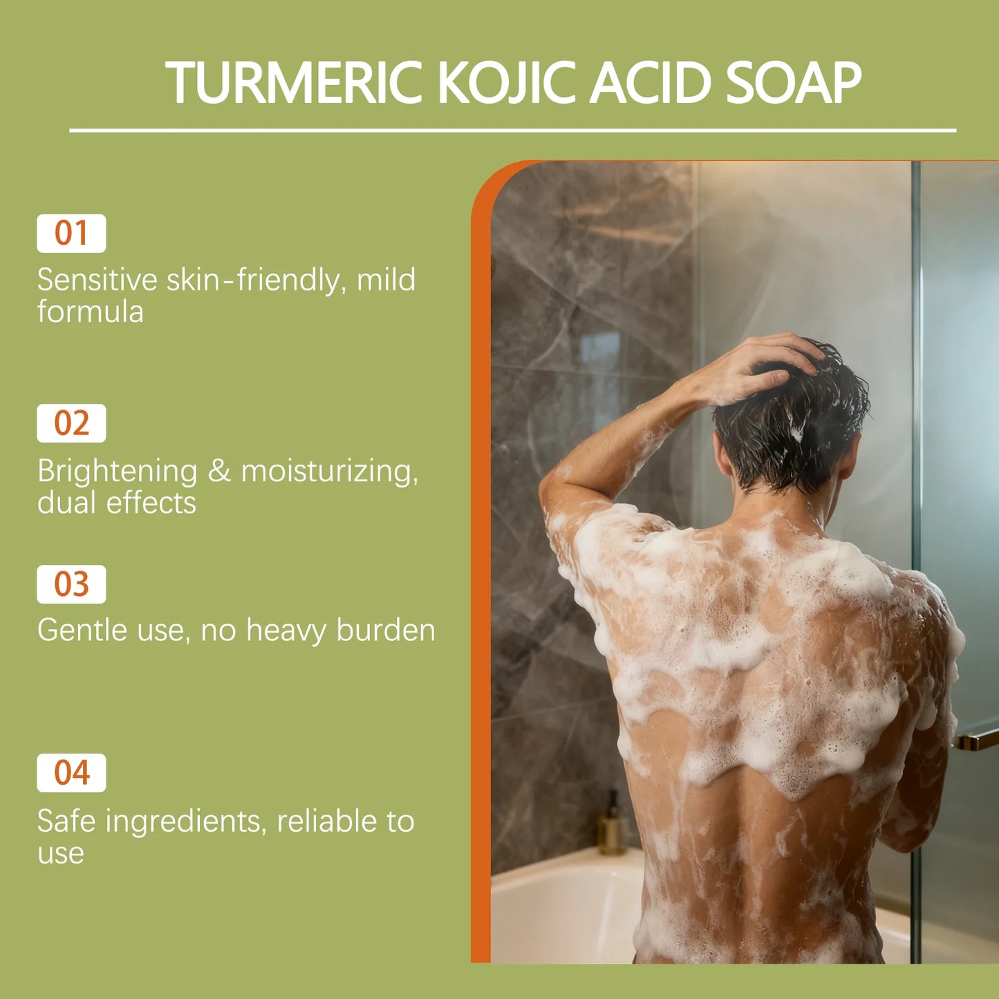 Turmeric Kojic Acid Soap – Brightening Dark Spot Remover 100g