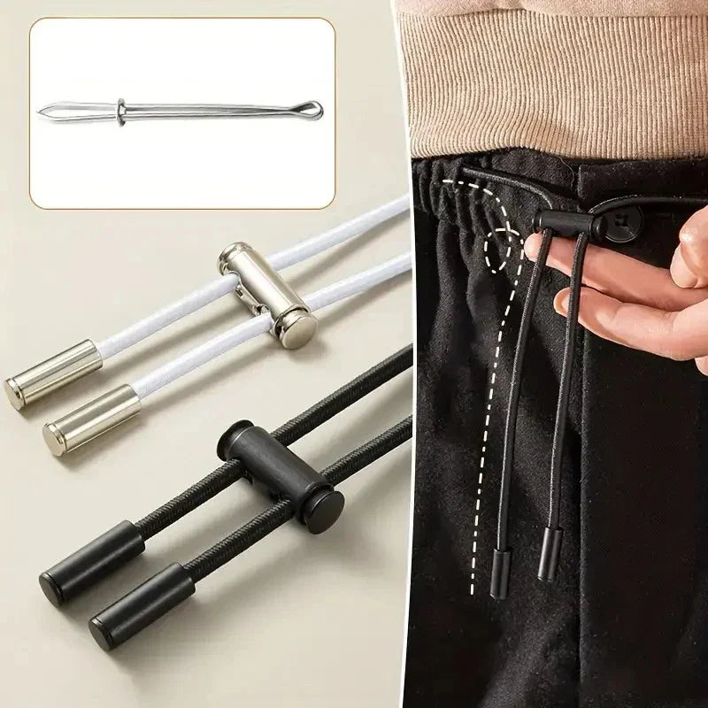 2M Elastic Drawstring Band Kit with Cord Lock & Threading Tool