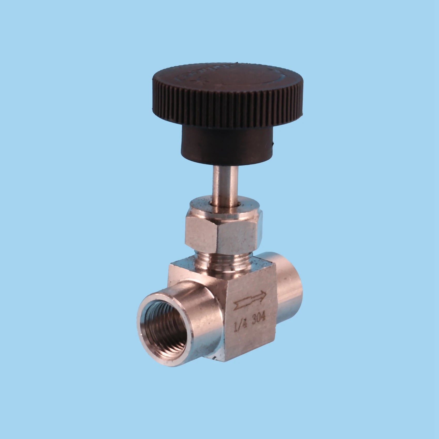 A36T-10X 1/4 Inch BSP Equal Female Thread SS 304 Stainless Steel Flow Control Shut Off Needle Valve Peaceful Pleasures Health and Wellness