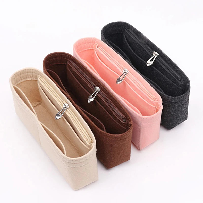 Felt Insert Bag Organizer – Handbag Liner & Makeup Organizer