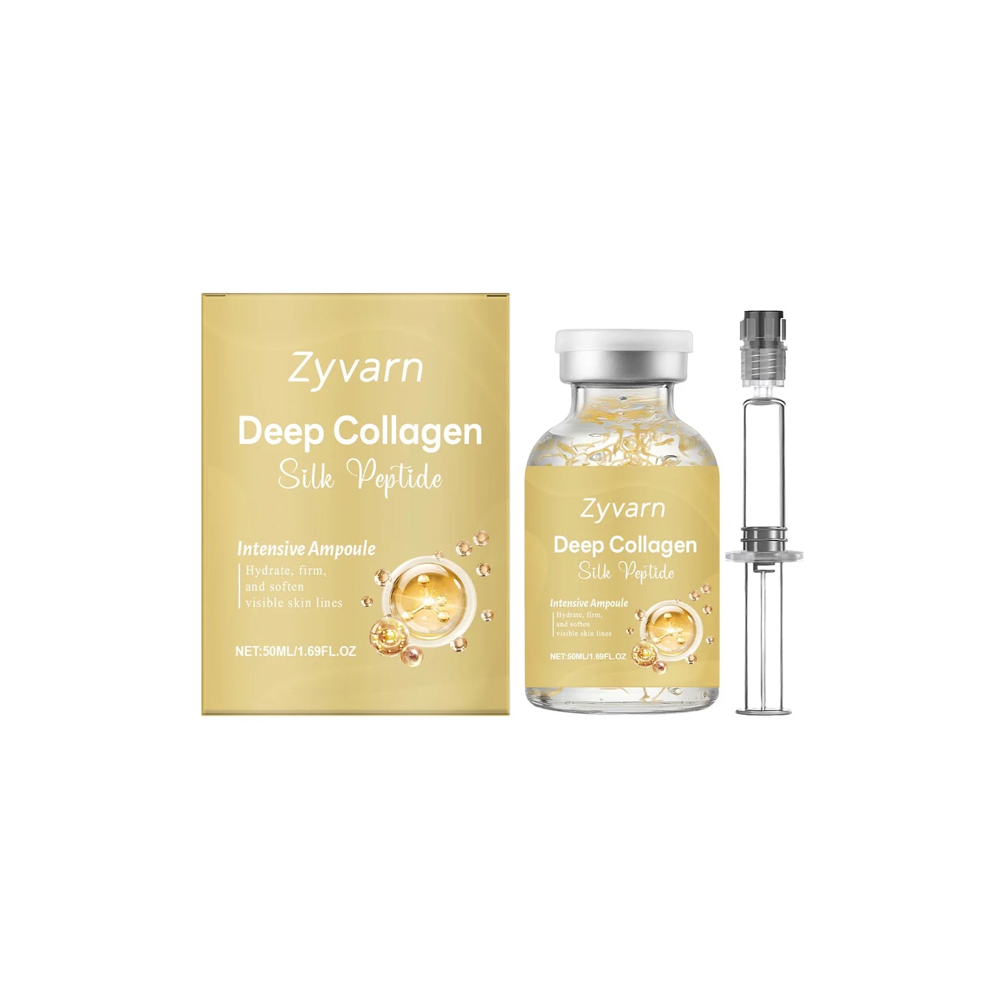 Korean Collagen Silk Peptide Lifting Ampoule Face Serum Face Serum Ampoule Peaceful Pleasures Health and Wellness 50ml
