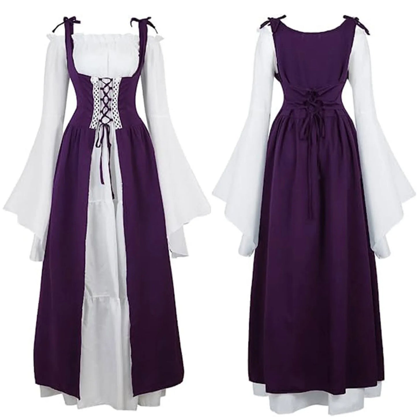 Women's Medieval Corset Lace-Up Dress | Halloween Cosplay
