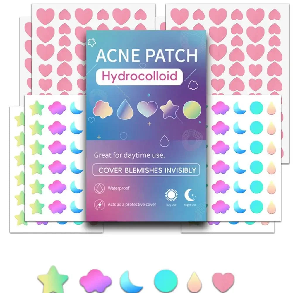 Colorful Star Pimple Patches – Acne Spot Stickers for Face Peaceful Pleasures Health and Wellness