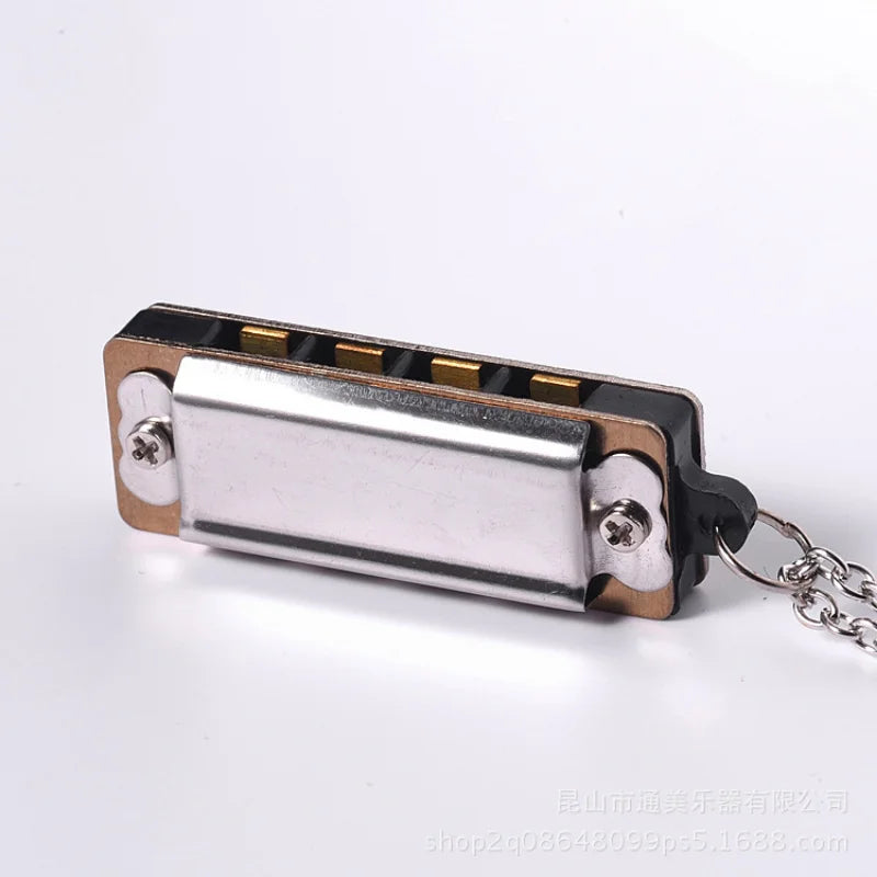 MIni Harmonica Necklace 4 Hole 8 Tone Protable Music Instruments