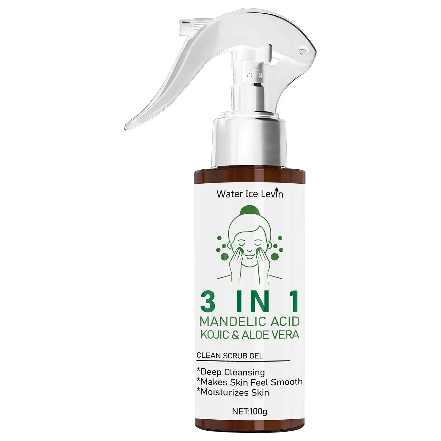 3-in-1 Mandelic Acid & Kojic Scrub Gel with Aloe Vera 100g