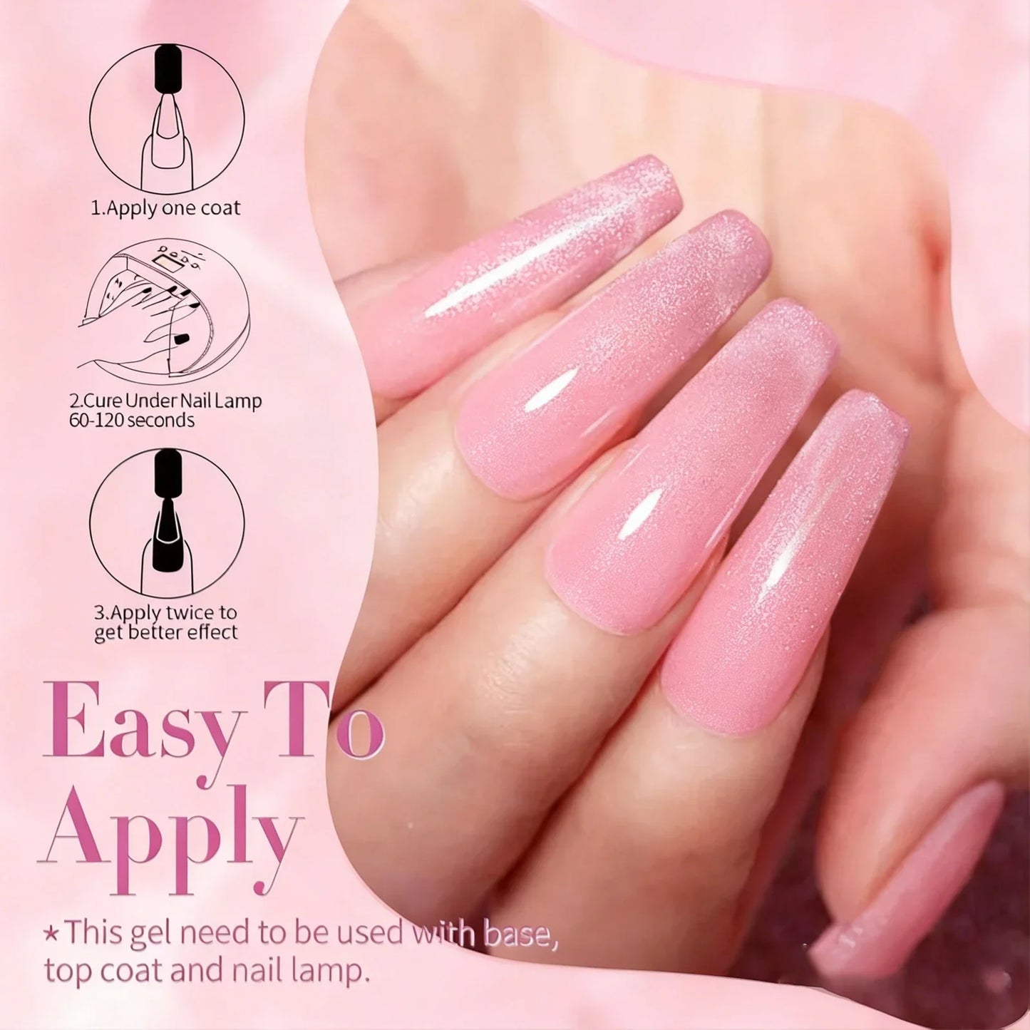 YURHERSU Soak-Off UV LED Gel Nail Polish – Long Lasting 10ml