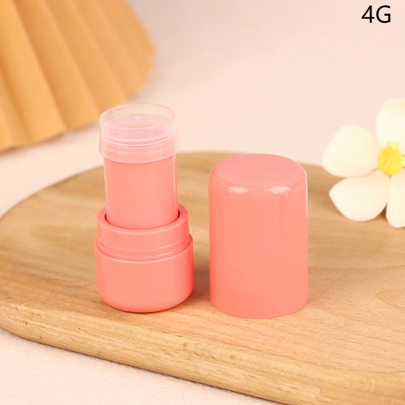 1PC 4g Refillable Lipstick Tube Lip Balm Container Rouge Tube Grooming Stick Cosmetic Container Lotion Container Travel Bottle Peaceful Pleasures Health and Wellness Pink