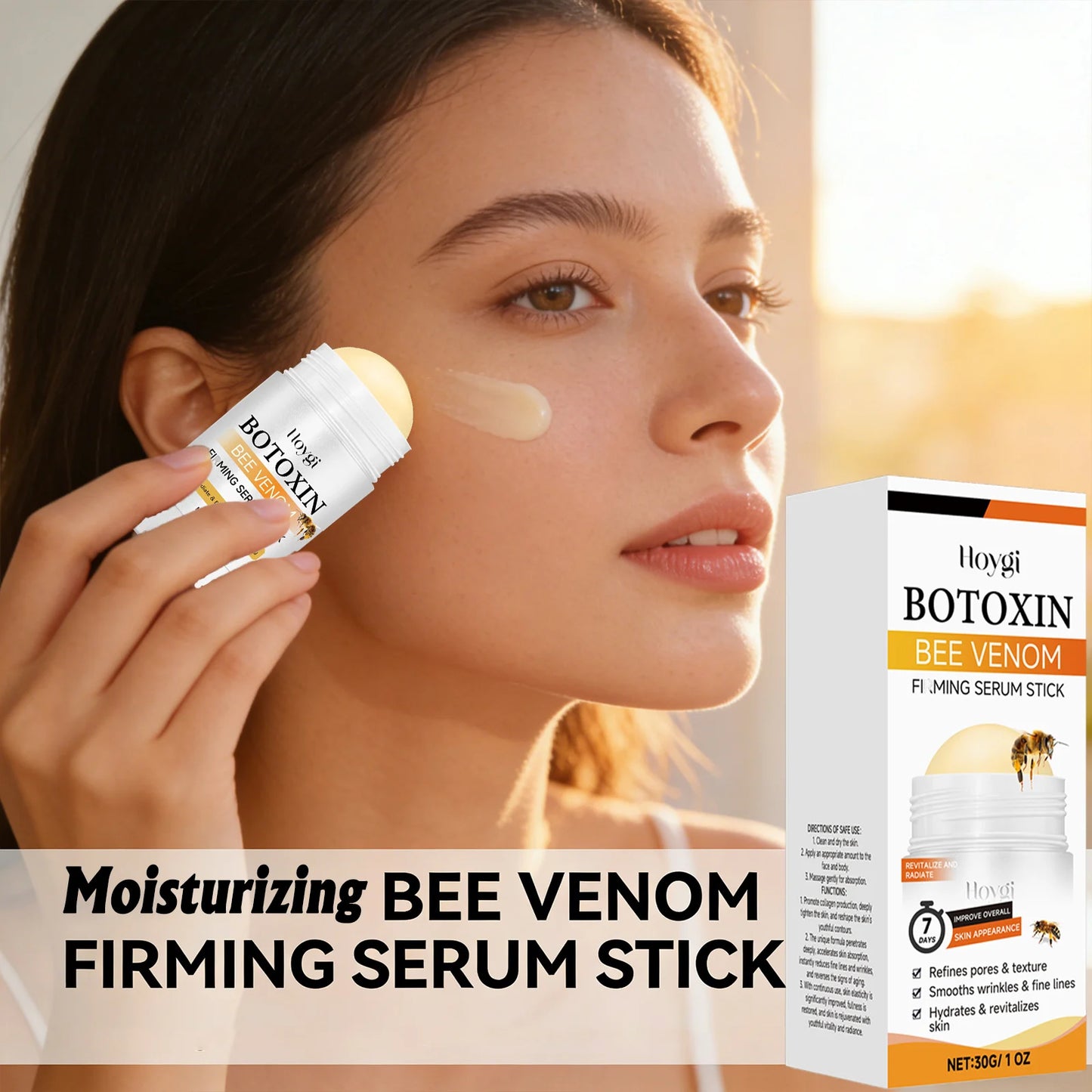 EELHOE Bee Venom Firming Serum Stick | Anti-Aging Face Balm Firming Serum Stick Peaceful Pleasures Health and Wellness