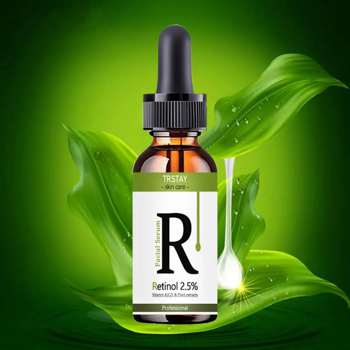 TRSTAY Retinol & Vitamin C Face Serum – Brighten & Moisturize