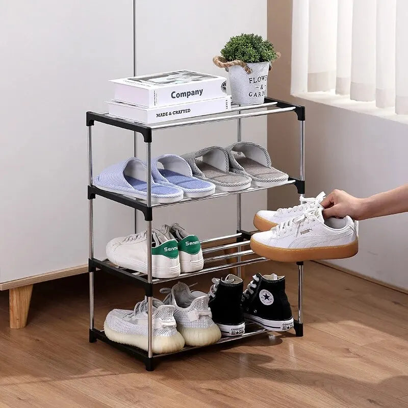 3/4 Shoe Rack Multi Layered And Space Saving Shoe Rack For Simple Household Storage And Storage Three And Four Layer Shoe Racks Peaceful Pleasures Health and Wellness