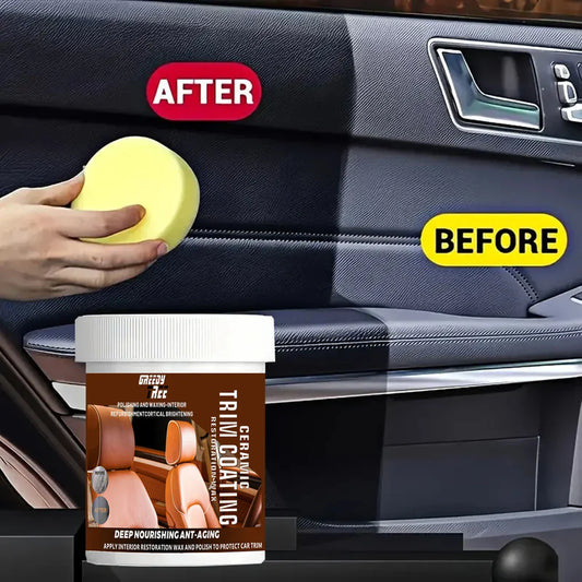GREEDY TREE Car Plastic Restorer – Crystal Clear Wax Polish Car Plastic Restorer Oasis Select