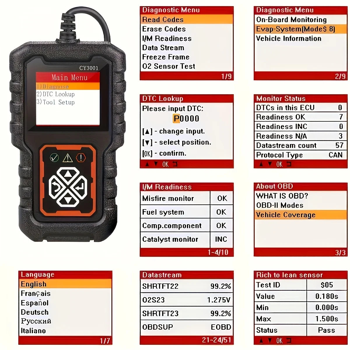 OBD2 Scanner & Battery Tester – 1996+ Car Diagnostic Tool Peaceful Pleasures Health and Wellness