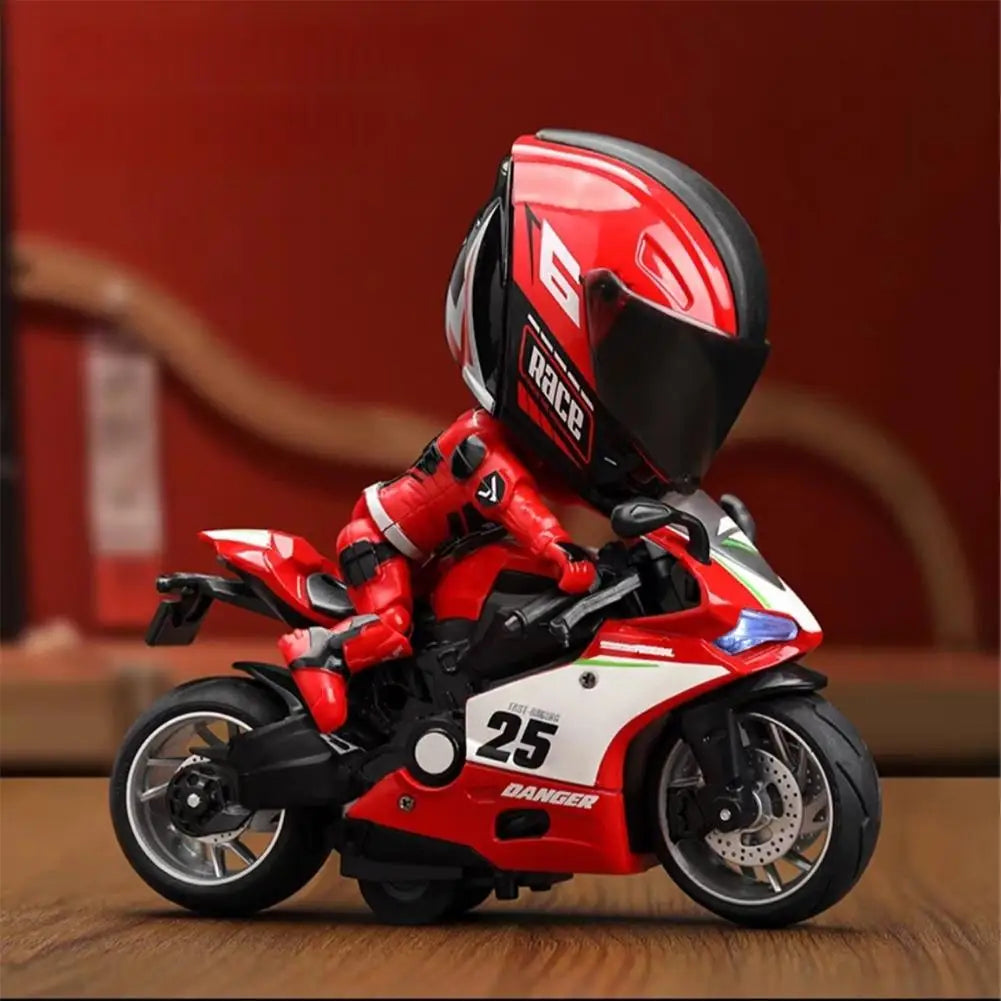 1:12 Articulated Motorcycle Rider Figure | Detachable Helmet
