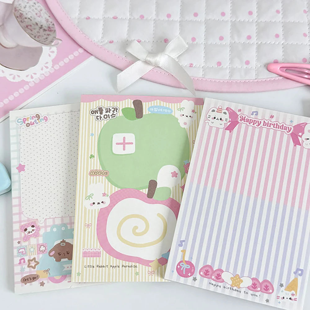 50 Sheets Cartoon Note Book Cute Non Sticky Message Notebook Student