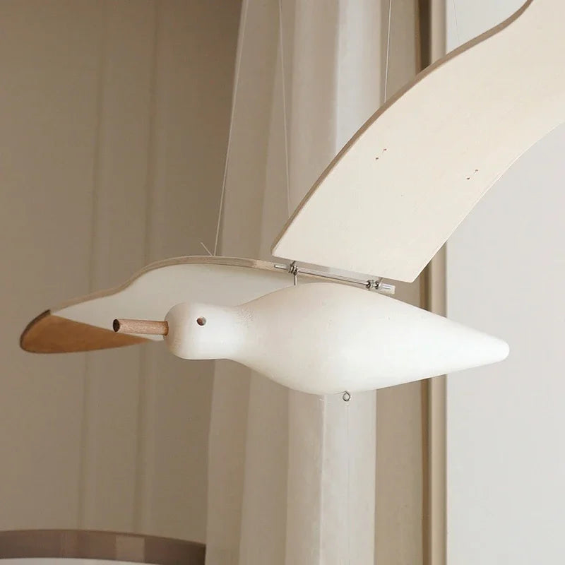 Wooden Seagull Wall Hanging Mobile | Nursery & Room Decor