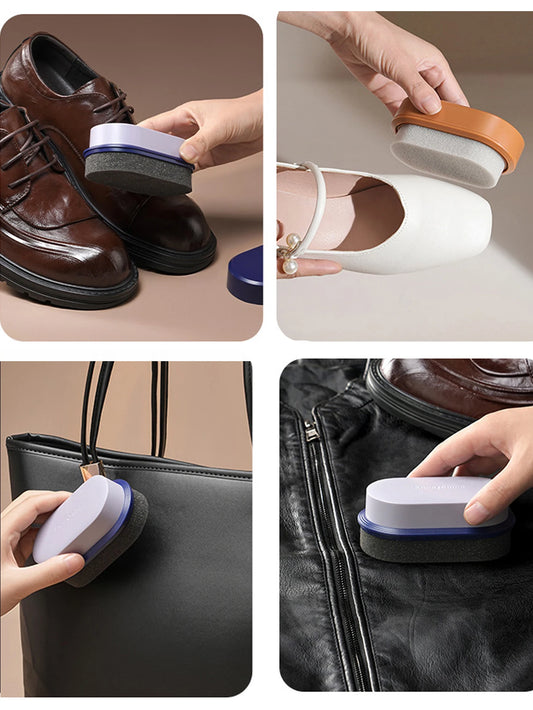 1Pcs Double-sided Sponge Shoe Polisher Portable Stain Removal Care Gentle on Leather Shoes Leather bag Leather jacket Peaceful Pleasures Health and Wellness