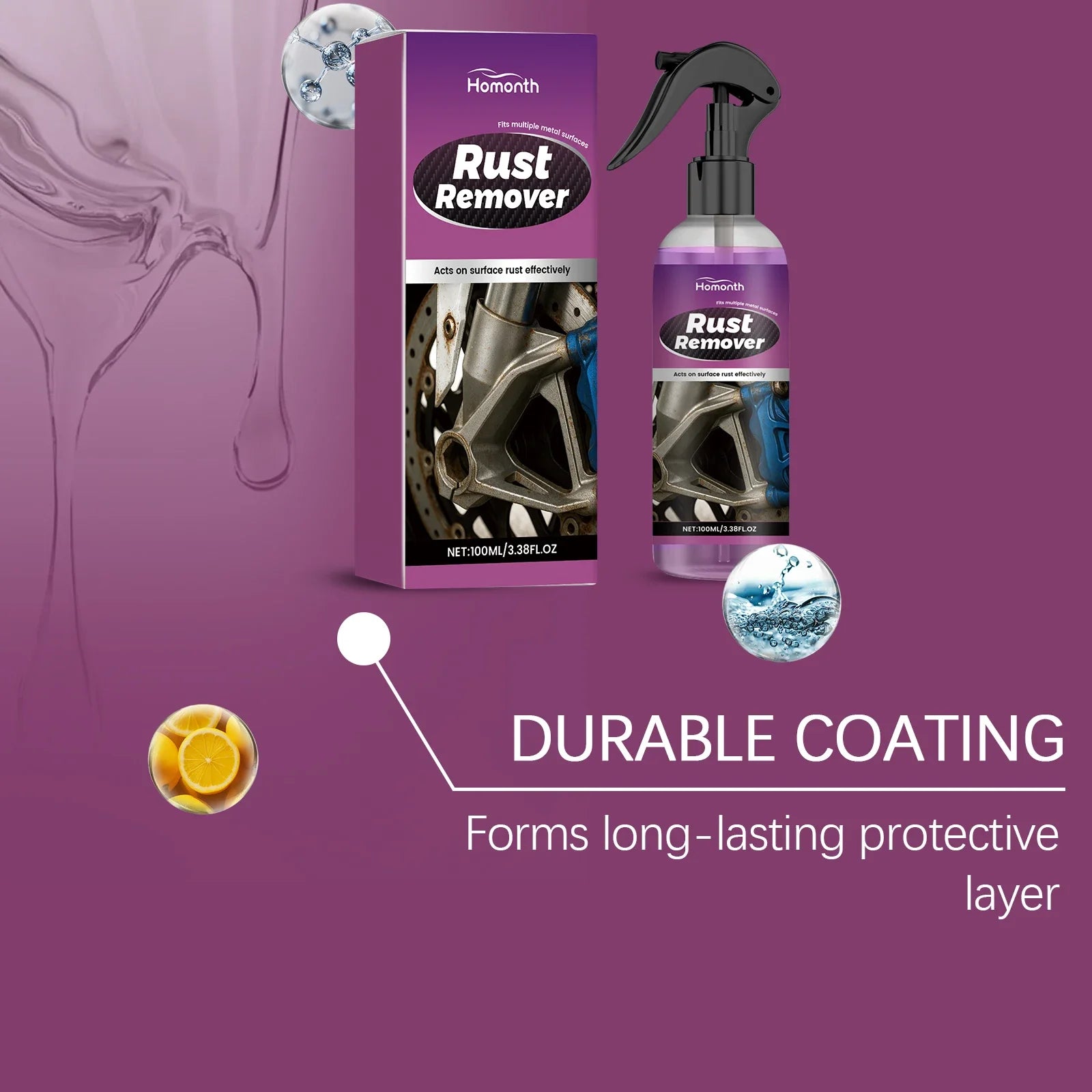Car Rust Remover Spray for Auto Paint and Metal Surfaces Peaceful Pleasures Health and Wellness