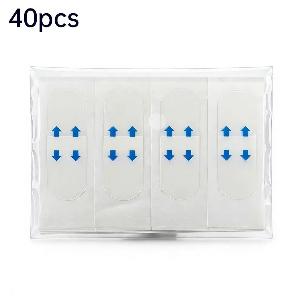 40/80/100pcs Invisible V-Shaped Face Lift Tape, Waterproof Breathable Chin Lifting Sticker, Transparent Face Tightening Makeup T Peaceful Pleasures Health and Wellness 40pcs