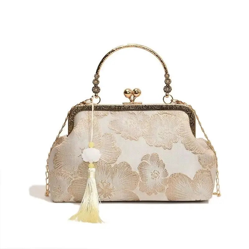 Chinese Embroidered Square Bag | Women's Evening Clutch & Shoulder