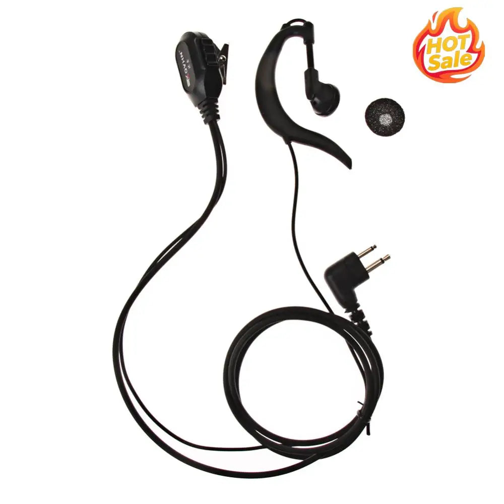 2-Pin PTT Earpiece Headset Mic for Motorola GP88 GP300 CP150