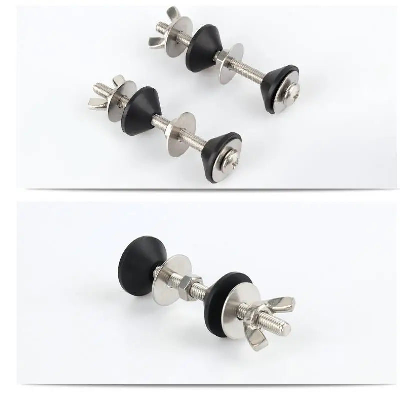 2-Pack Leakproof Toilet Tank Bolt Kit | Cistern to Pan Fix Toilet Repair Hardware Peaceful Pleasures Health and Wellness