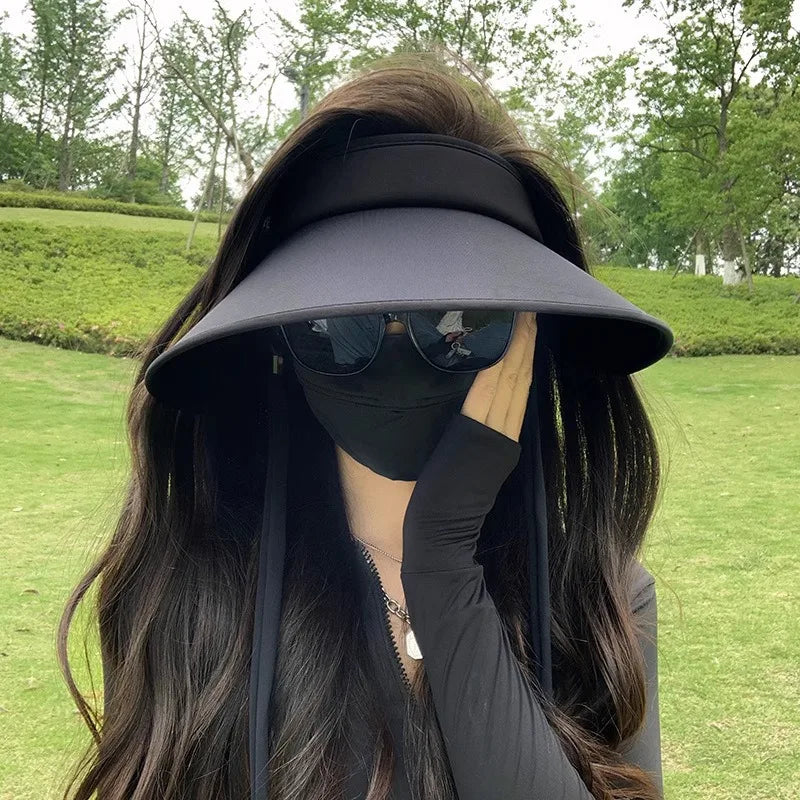 Women's 2024 Large Brimmed Sunscreen Hat Peaceful Pleasures Health and Wellness
