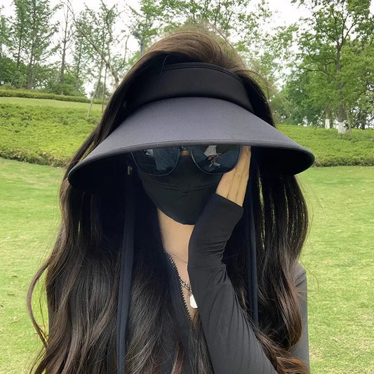 Women's 2024 Large Brimmed Sunscreen Hat Peaceful Pleasures Health and Wellness