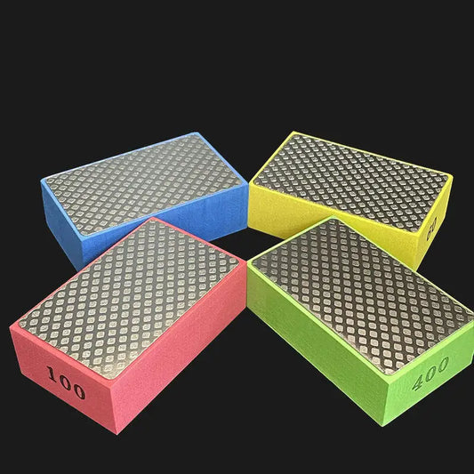 60/100/200/400# Diamond Hand Polishing Pads Tile Glass Abrasive Grinding Block Pad Stone Abrasive Sanding Disc Polisher Tool Peaceful Pleasures Health and Wellness