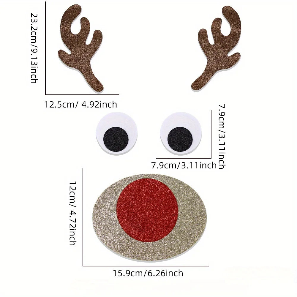 2025 Christmas Wall Sticker Xmas Door Stickers Cartoon Santa Snowman Merry Christmas Decor For Kid Room New Year Decoration 2026 Peaceful Pleasures Health and Wellness Reindeer
